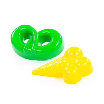 DUŻE Foremki do piasku lody precel 57501 Wader Polesie