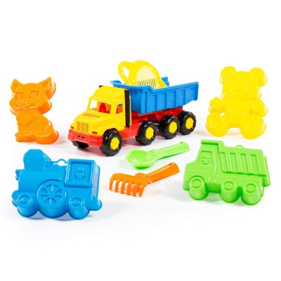 Wywrotka samochód z foremkami i łopatką do piasku 7568 Wader Polesie