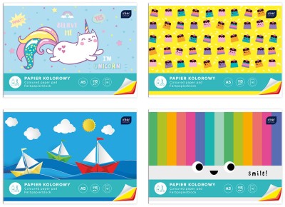 Papier kolorowy wycinanka A4 Inter Druk