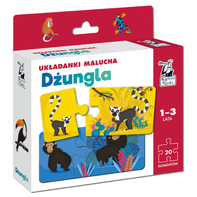 Układanki malucha Dżungla Kapitan Nauka