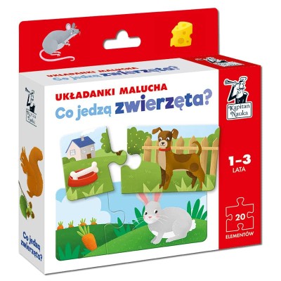 Układanki malucha Co jedzą zwierzęta Kapitan Nauka