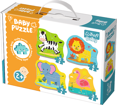 Układanka Baby Puzzle Zwierzęta safari Trefl
