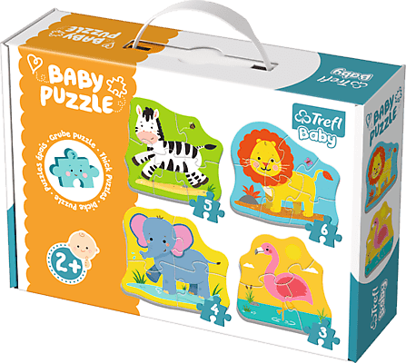 Układanka Baby Puzzle Zwierzęta safari Trefl