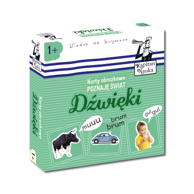 Karty obrazkowe Poznaję świat Dźwięki Kapitan Nauka