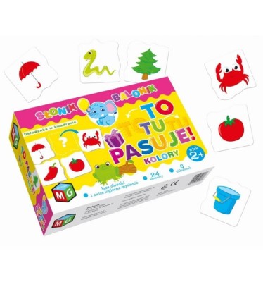 Układanka edukacyjna To tu pasuje Kolory Multigra
