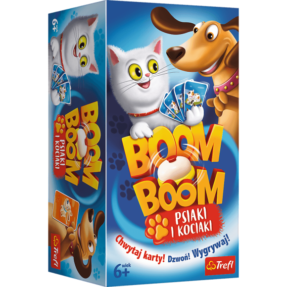 Gra rodzinna Boom Boom psiaki i kociaki Trefl