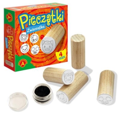 Pieczątki mikro dla dzieci Zwierzątka Alexander (4 szt.)