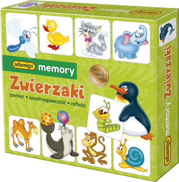 Gra Memory Zwierzaki Adamigo