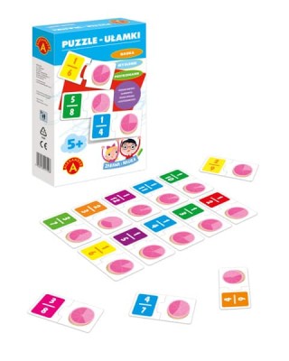 Puzzle edukacyjne Ułamki Alexander