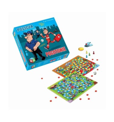 Gra planszowa 2w1 Policja i pogotowie Multigra