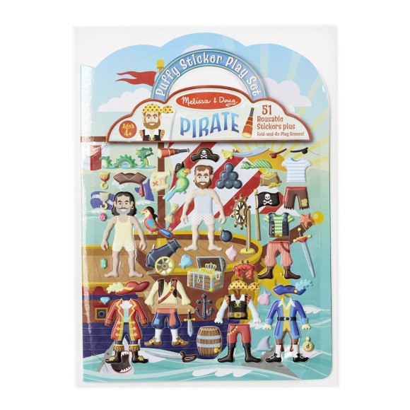 Naklejki wypukłe wielorazowe Piraci Melissa & Doug