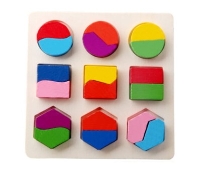 Układanka drewniana kształty