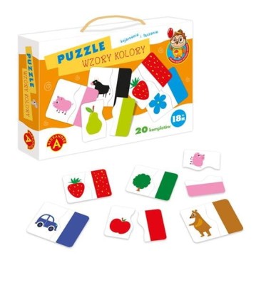 Puzzle dla dzieci Wzory kolory Alexander