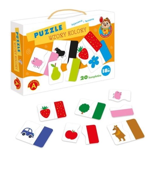 Puzzle dla dzieci Wzory kolory Alexander