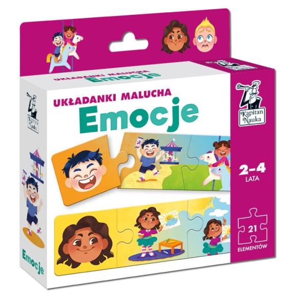 Układanki malucha Emocje Kapitan Nauka