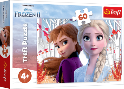 Puzzle Kraina lodu 2 Frozen 2 Zaczarowany świat  Anny i Elsy 60 elementów Trefl
