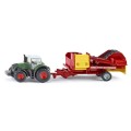 Traktor z kombajnem