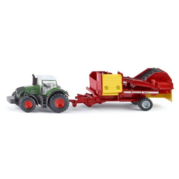Traktor z kombajnem