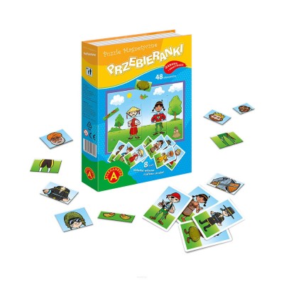 Puzzle magnetyczne Przebieranki Alexander