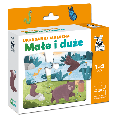 Układanki malucha Małe i duże Kapitan Nauka