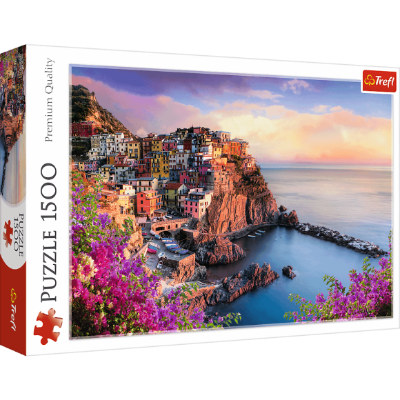 Puzzle 1500 elementów Widok na miasteczko Manarola Trefl