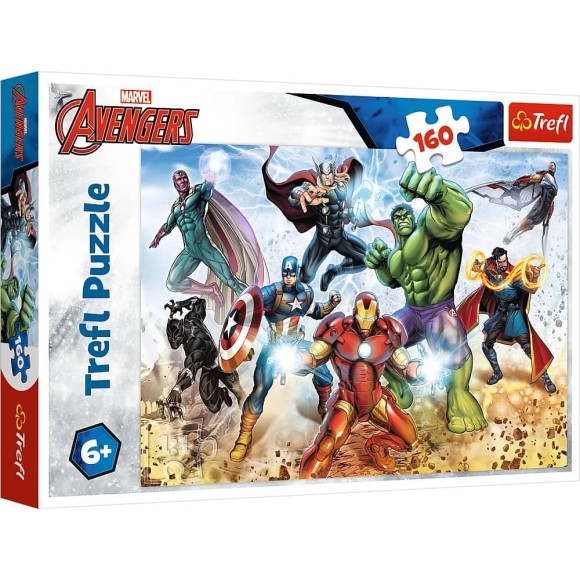 Puzzle Marvel Avengers Gotowi by ratować świat 160 elementów Trefl