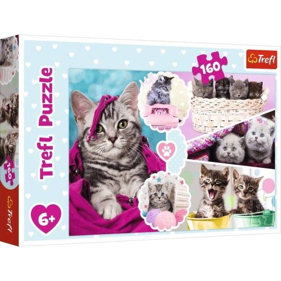 Puzzle Urocze kotki 160 elementów Trefl