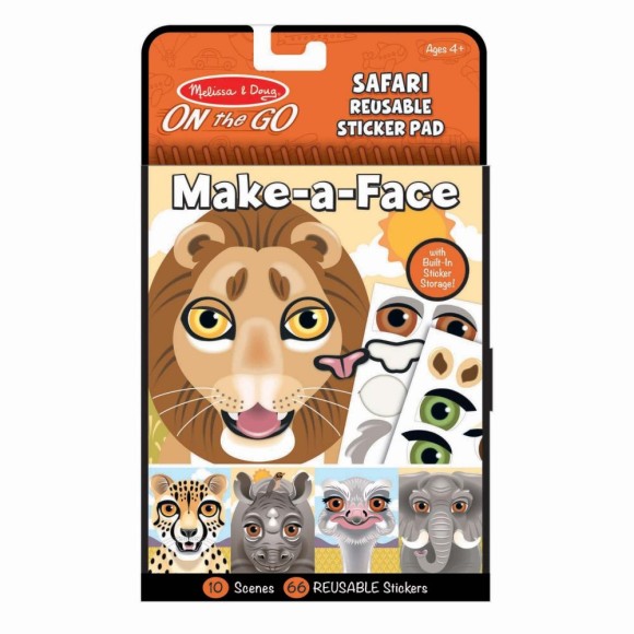 Naklejki wielorazowe Twarz safari Melissa & Doug