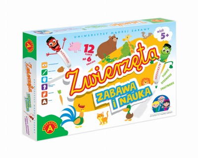 Tablice edukacyjne Uniwersytet Mądrej Zabawy - Zwierzęta Alexander