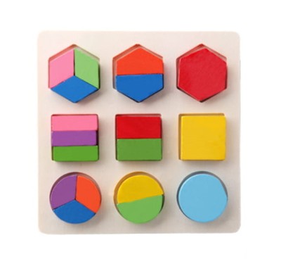 Układanka drewniana z kształtami