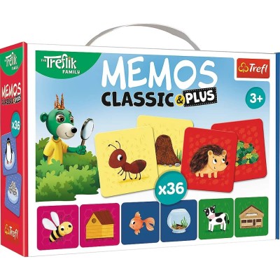 Gra Memos Classic&Plus Zwierzęta i ich domki Trefl