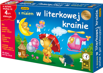Gra Z misiem w literkowej krainie Adamigo