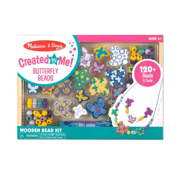 Koraliki do nawlekania motylki Melissa & Doug