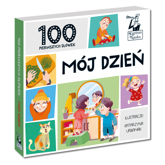 Książeczka 100 pierwszych słówek Mój dzień Kapitan Nauka