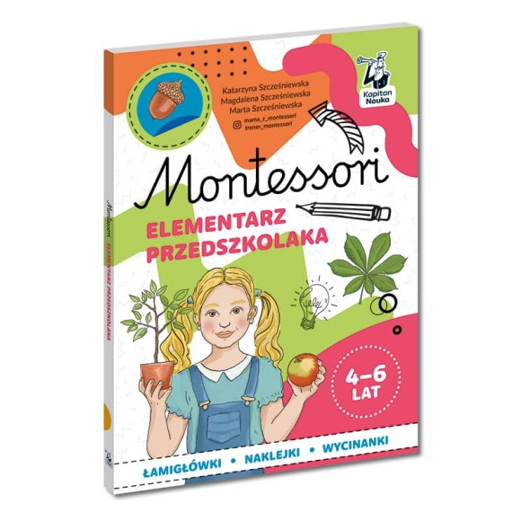 Montessori Elementarz przedszkolaka 4-6 lat Kapitan Nauka