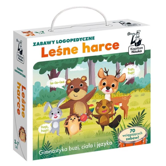 Leśne harce Zabawy logopedyczne Kapitan Nauka