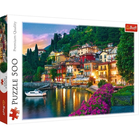 Puzzle 500 elementów Jezioro Como Trefl