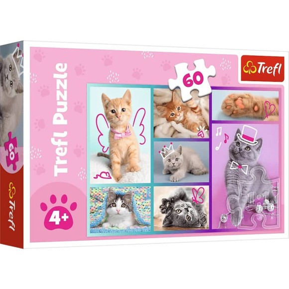 Puzzle Słodkie kociaki 60 elementów Trefl