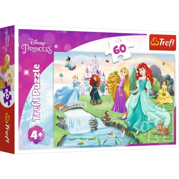 Puzzle Poznaj księżniczki 60 elementów Trefl