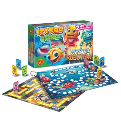 Gra 2w1 Szybka rybka i Wyścig robotów Alexander