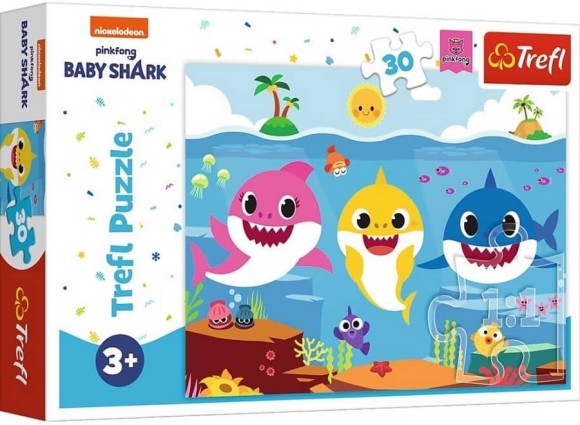 Puzzle Baby Shark Podwodny świat rekinów Trefl.jpg