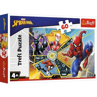 Puzzle Spiderman W sieci 60 elementów Trefl