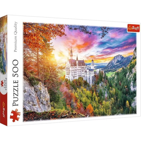Puzzle 500 elementów Widok na zamek Neuschwanstein.jpg