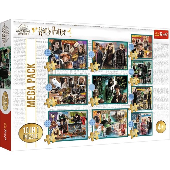 Puzzle dla dzieci 10w1 W świecie Harrego Pottera Trefl
