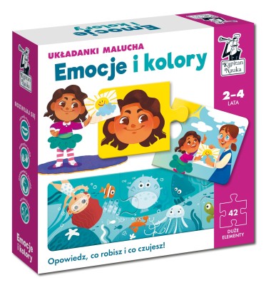 Układanki malucha Emocje i kolory Kapitan Nauka