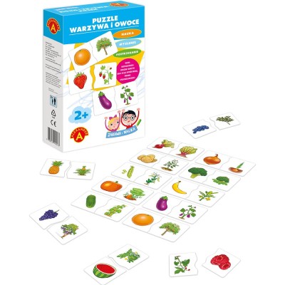 Puzzle edukacyjne Warzywa i owoce Alexander