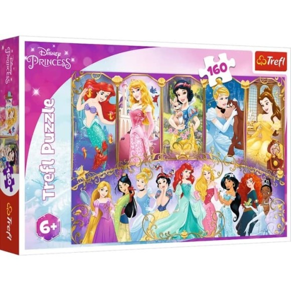 Puzzle Portrety księżniczek 160 elementów Trefl