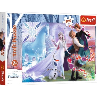 Puzzle Frozen Magiczny świat sióstr 200 elementów Trefl