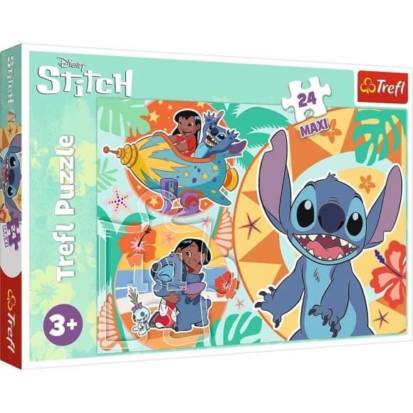 Puzzle Maxi 24 elem. Wesoły dzień Lilo & Stitch Trefl