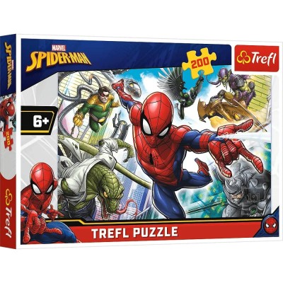 Puzzle Spiderman Marvel Urodzony bohater 200 elementów Trefl